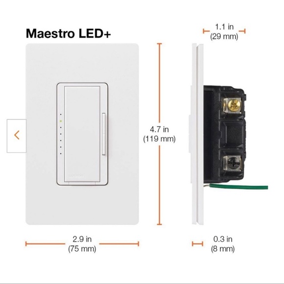 - Lutron led+ maestro multi location dimmer led 150 - Picture 6 of 9